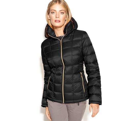 michael kors packable hooded down puffer coat|32 degrees quilted down packable puffer coat.